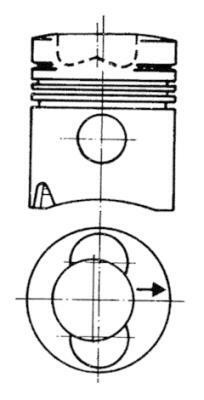 KOMPLEKTAS REMONTO STŪMOKLIAI / MOVOS CYLINDROWE KOLBENSCHMIDT 93280960 