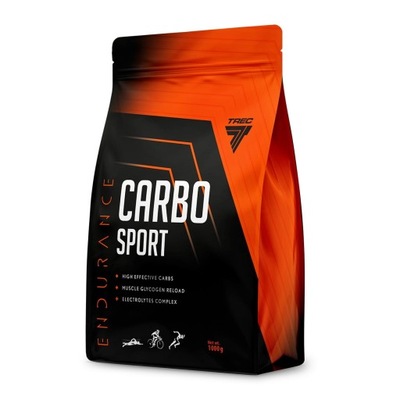 TREC CARBO SPORT 1000g Węglowodany Elektrol orange