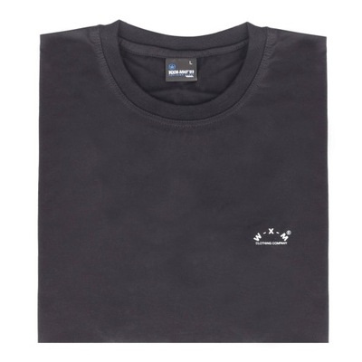 T-Shirt koszulka bawełniana męska Basic (Czarna) 3XL_klatka_130