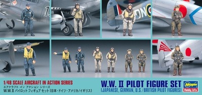 Hasegawa X48-07 WWII Pilot Figure Set 1:48