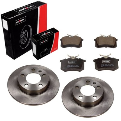 Тормозные диски+ тормозные колодки задняя skoda rapid nh1 roomster 5j фото №1