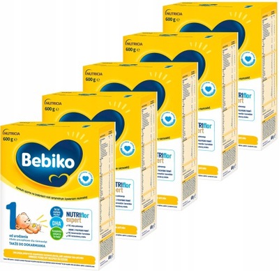 BEBIKO 1 NUTRIFLOR EXPERT MLEKO POCZĄTKOWE DLA NIEMOWLĄT OD URODZENIA 600G