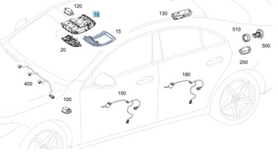 Панель кнопок mercedes-benz a0009002324 фото №1