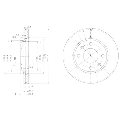 DRIVE+ DISCOS DE FRENADO 2SZT. PARTE DELANTERA PEUGEOT 4007 VAN 2.2D 07-13 4X20  