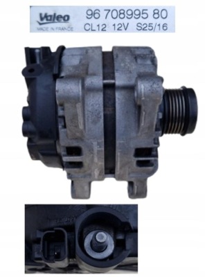 Citroen peugeot генератор 1.2thp valeo 9670899580 фото №1