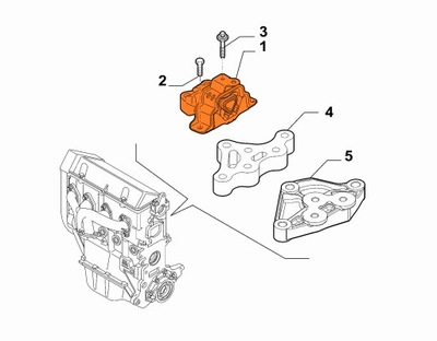 Подушка коробки alfa romeo mito 1.4 multiair фото №1