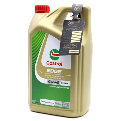 Olej Silnikowy Castrol Edge Titanium 0W40 RN17RSA 5L