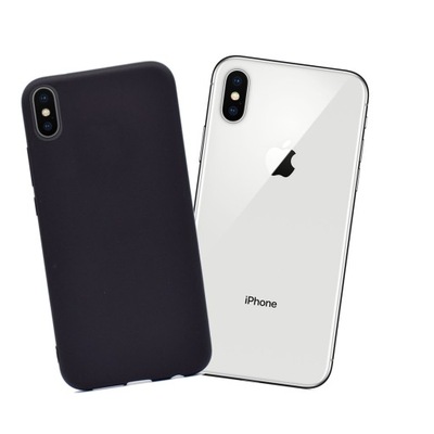 Etui Case czarne matowe Matt Apple Iphone X / Xs