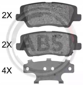 ZAPATAS DE FRENADO CADILLAC ATS 13- PARTE TRASERA  