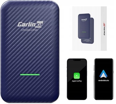 Carlinkit Bezprzewodowy Adapter do Samochodu Android Auto i CarPlay BT 4.0