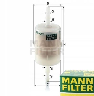 FILTRO COMBUSTIBLES MANN-FILTER PARA INNOCENTI MINI  