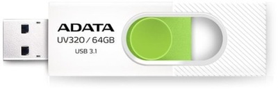 Pendrive ADATA UV320, 64 GB (AUV32064GRWHGN)