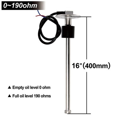 CAR BOAT FUEL LEVEL JUTIKLIS 0-190 OHM STAINLES 