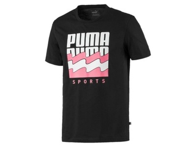 Koszulka męska PUMA BLACK GRAPHIC TEE 581553-01