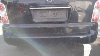 Бампер задняя hyundai trajet lift фото №1