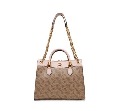 TOREBKA DAMSKA GUESS NELL LOGO RÓŻOWY MONOGRAM