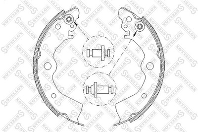 КОЛОДКИ ТОРМОЗНЫЕ NISSAN ALMERA 95-99/SUNNY 91-95