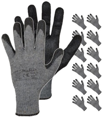 BAWEŁNIANE rękawice robocze rękawiczki ochronne 10