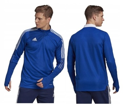 BLUZA MĘSKA ADIDAS TIRO 21 GH7302 - NIEBIESKI; XXL