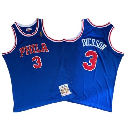 Koszulka do koszykówki Philadelphia NBA 76ers No. 3 Allen Iverson