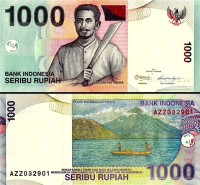 INDONEZJA - 1000 RUPII - 2011 - P 141K - UNC + GRATIS *NN