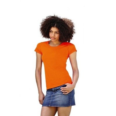 KOSZULKA DAMSKA Fruit of The Loom T-SHIRT DAMSKI Orange XXL