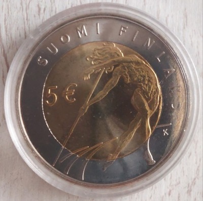 Finlandia moneta 5 euro 2005 Lekkoatletyka