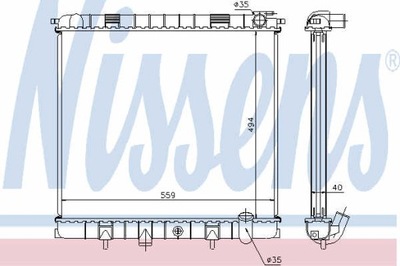 РАДИАТОР ВОДЫ NISSENS 64319A