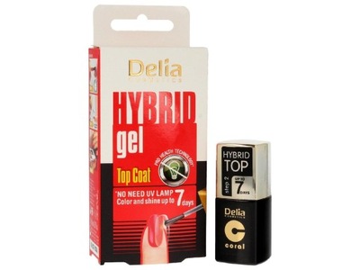 DELIA CORAL HYBRID GEL TOP COAT