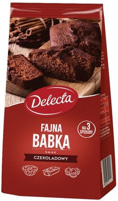 DELECTA FAJNA BABKA Gotowe ciasto czekoladowe 350g