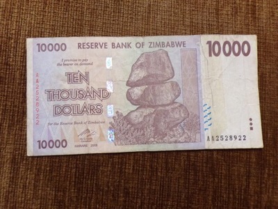 C501.ZIMBABWE 10 000 DOLARÓW