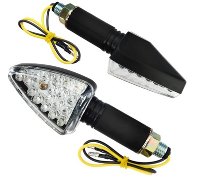 Kierunkowskazy uniwersalne MRT-007, ledowe (13+2 diod) czarne, (E- mark)