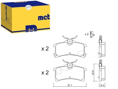 КОЛОДКИ ГАЛЬМІВНІ METELLI 446602010 446620130 44660