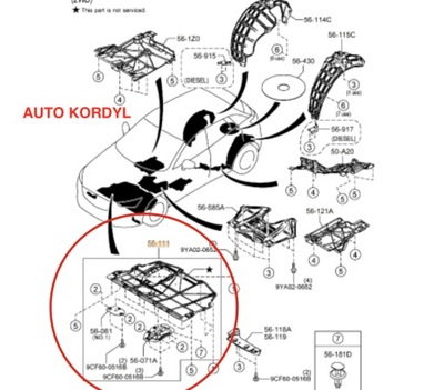 Защита pod двигатель mazda cx3 2015 2 wd фото №1