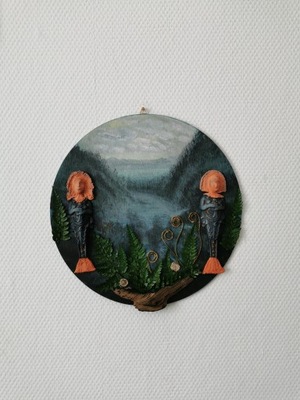 ,,Strzegący,, akryl na płycie