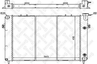 RADUADOR DEL MOTOR JEEP GRAND CHEROKEE I 5.9 I 4X4 97-99  