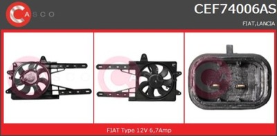 Вентиляторы радиатора casco cef74006as фото №1