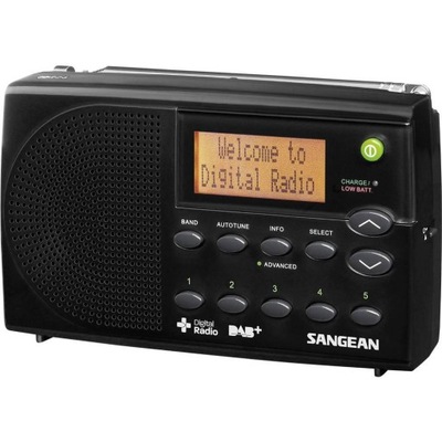Radio DAB+, FM Sangean DPR-65, czarne