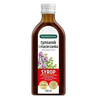 SYROP Z TYMIANKU I MACIERZANKI 250ML / PREMIUM ROSA