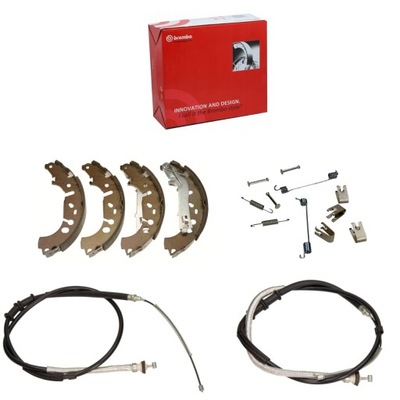 ČEĽUSTE + LANKÁ RUČNEJ BRZDY PRUŽINY FIAT GRANDE PUNTO PUNTO EVO