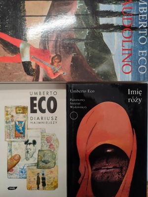 Umberto Eco x3 3 IMIĘ RÓŻY BAUDOLINO DIARIUSZ MNIEJSZY