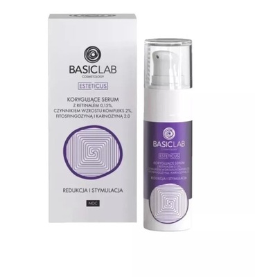 KORYGUJĄCE SERUM Z RETINALEM BASICLAB 30 ML