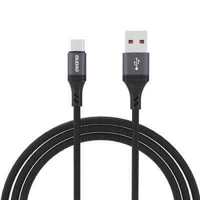 Kabel Dudao USB - USB typ C 1,2 m czarny