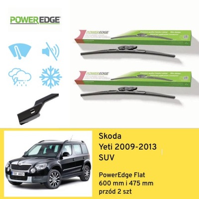 ДВІРНИКИ ПЕРЕД DO SKODA YETI SUV (2009-2013) POWEREDGE
