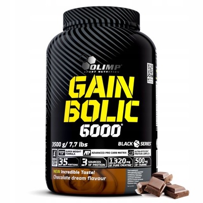 Olimp Gain Bolic 6000 Gainer weglowodany 3,5kg Czekolada