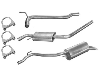 Глушители + труба vw t4 transporter 1.9d bus 96r-03r версия длинная фото №1