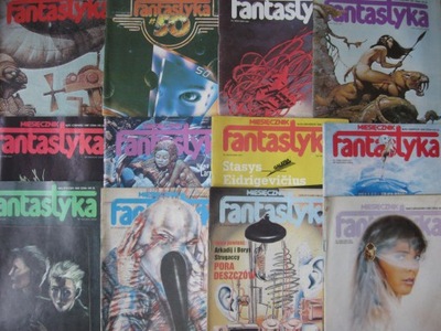 Miesięcznik FANTASTYKA 12 numerów 1986-89