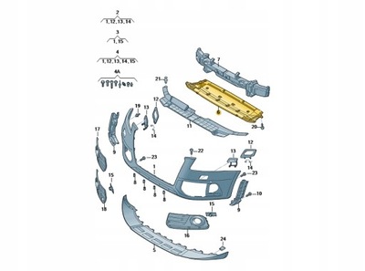 OSŁONA POD ZDERZAK PŁYTA 8R0807233C AUDI Q5 ASO