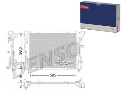 Denso drm23035 радиатор, система охлаждение двигателя фото №1