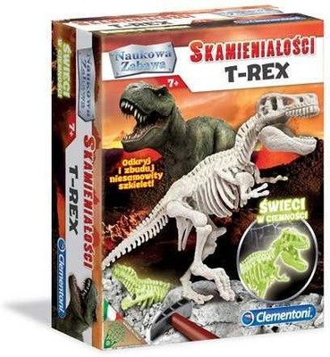 Naukowa zabawa. Skamieniałości. T-Rex fluoresc